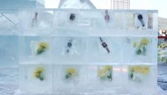 冰雪世界极寒挑和 冰冻一天的儿童德律风手表还